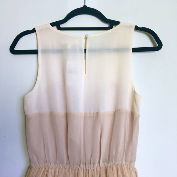 NWT Lush Cream Mesh Overlay Dress - Picture 5 of 8